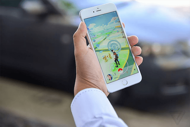 Запущенное приложение Pokémon G‪O